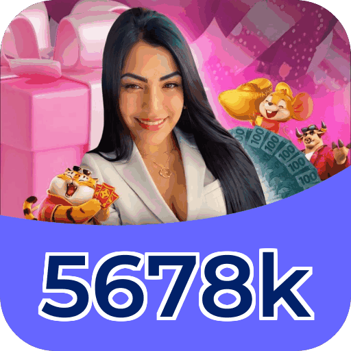 Interface do aplicativo 5678k mostrando jogos disponíveis no iOS e Android